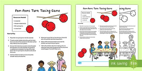 Turn Taking Pom Pom Game Activity Teacher Made Twinkl