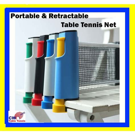 Portable & Retractable Table tennis net Ping Pong jaring meja ping pong ...