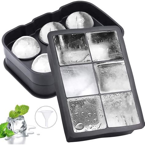 Moule Gla Ons En Forme De Boule De Glace Avec Couvercle Ice Cube Tray