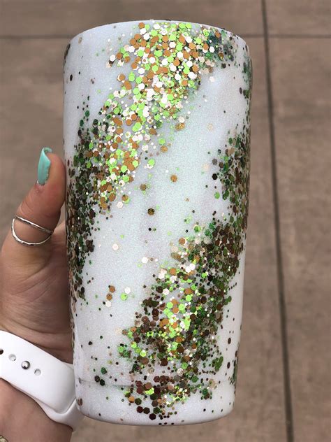 Camo Glitter Tumbler Etsy