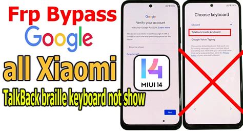 FRP Bypass Google Account Lock All Xiaomi MIUI 14 Android 13 TalkBack