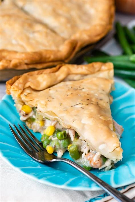 Easy Turkey Pot Pie Recipe With Leftover Turkey Crazy For Crust