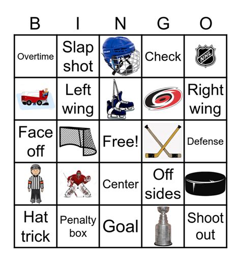 Elias' Hockey Party! Bingo Card