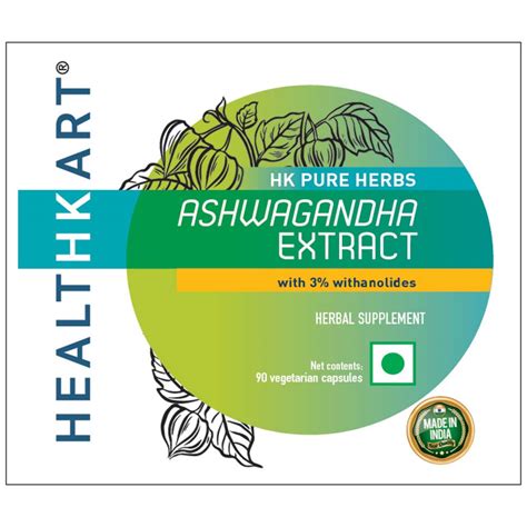 HealthKart Ashwagandha Extract 90 Capsules Online HealthKart