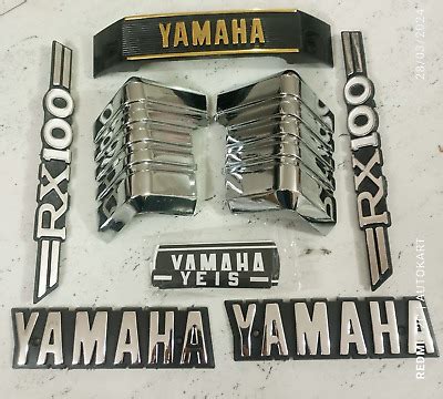 Fits For Yamaha Rx Tank Side Cover D Chrome Emblem Logo Monogram