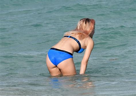 ZARA LARSSON In Bikini On The Beach In Miami 01 12 2017 HawtCelebs
