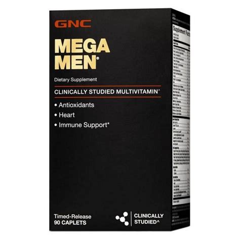 Gnc Mega Men Multivitamin Timed Release Capsules Richesm