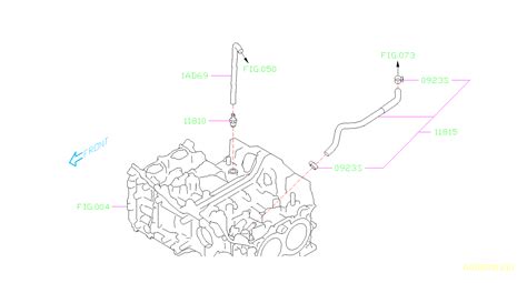 2013 Subaru Impreza 2 0L 5MT 4WD Sport Wagon Pcv Valve Hose Pcv Valve