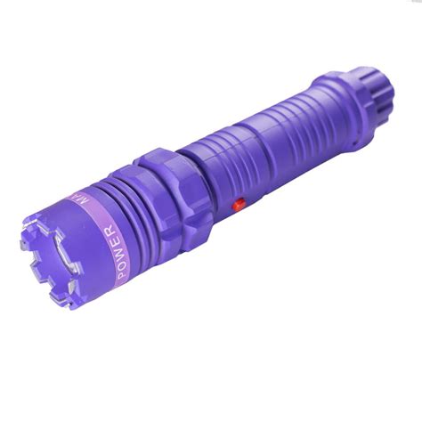 Purple Max Power Stun Gun Million Volt Rechargeable Led F