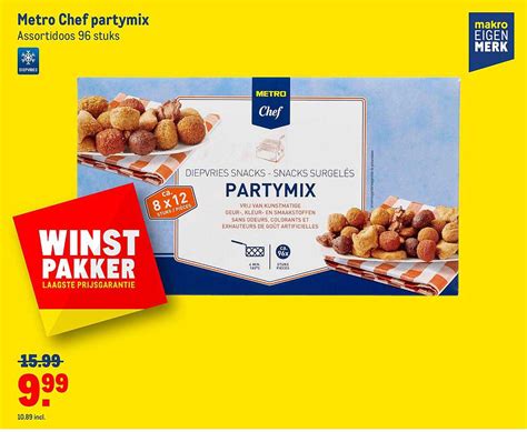 Metro Chef Partymix Aanbieding Bij Makro 1Folders Nl