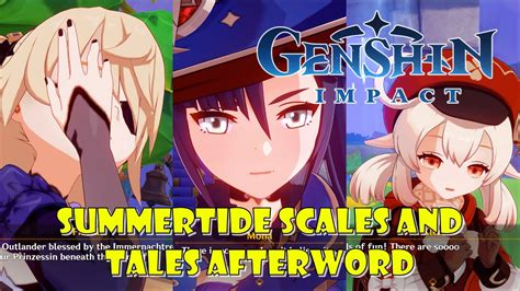 Summertide Scales And Tales Afterword Event Story Genshin Impact