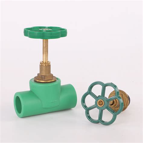 Wholesale PPR Stop Valve Pn25 Water Pipe Fittings Green PPR Plastic ...