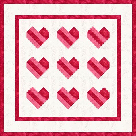 Heart Quilt Pattern Pdf Quilt Pattern Heart Patterns Pattern Paper Pdf Patterns Quilting