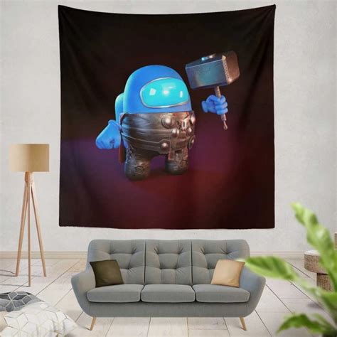 Among Us Thor Video Game Wall Hanging Tapestry