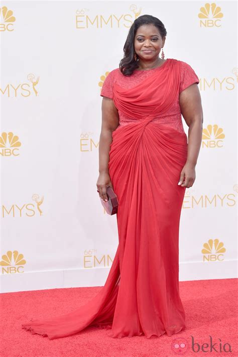 Octavia Spencer En La Red Carpet De Los Emmys 2014 Alfombra Roja De