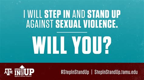 Step In And Stand Up Against Sexual Assault And Violence Graduate