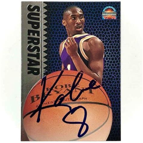 Score Board Rc Kobe Bryant Autograph Rookie On Card Auto La Lakers