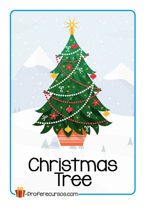 Christmas Flashcards Christmas Tree