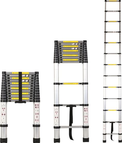 Boweiti 38m125 Ft Aluminium Foldable Telescoping Extension Ladder