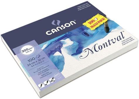 Canson Montval Gsm Watercolour Practice Paper Pad Including