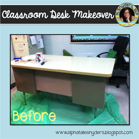 Classroom Desk Makeover - Natalie Snyders, SLP