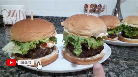 Receita De HambÚrguer Caseiro Delicioso FÁcil E RÁpido Youtube