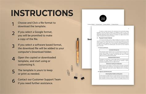 Social Media Marketing Content Calendar Proposal Template In Word Pdf