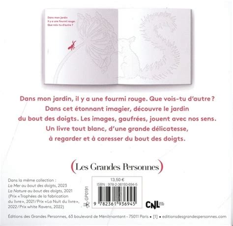 Le Jardin Au Bout Des Doigts De P N Lope Album Livre Decitre