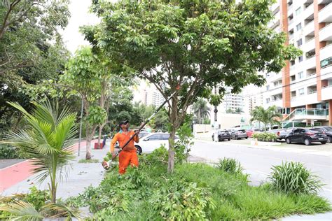 Passeio Do Mindu Recebe Poda De Rvores Na Zona Centro Sul De Manaus