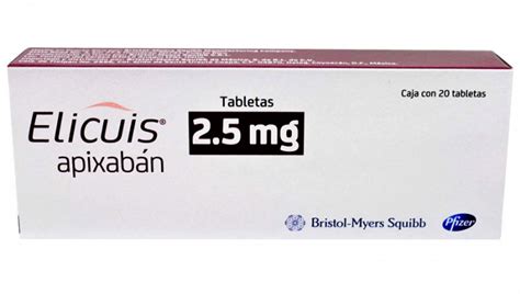 Eliquis Apixaban 25 Mg 20 Tabs Mexico Pharmacy Drugs