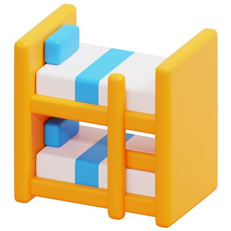 bunk bed 3d render icon illustration 12243245 PNG