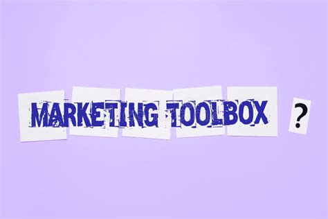 Text Showing Inspiration Marketing Toolbox Conceptual Photo Means In