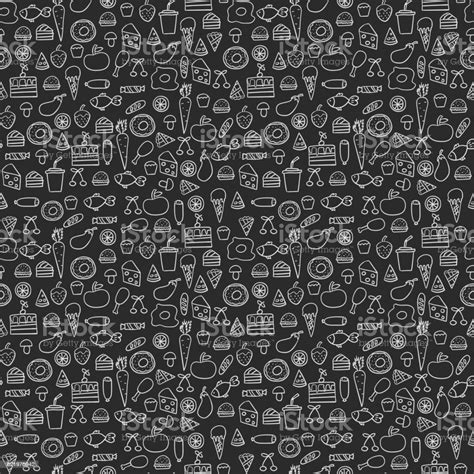 Doodles Seamless Pattern Vector Set Stock Illustration Download Image