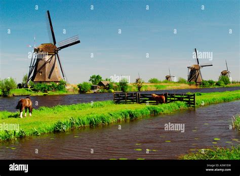 Kinderdijk / Windmills Stock Photo - Alamy