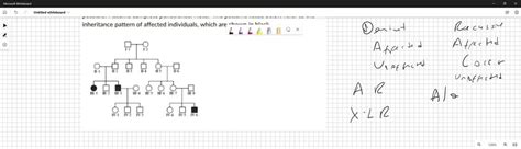 Solved For The Pedigree Shown Below Which Of The Following Patterns