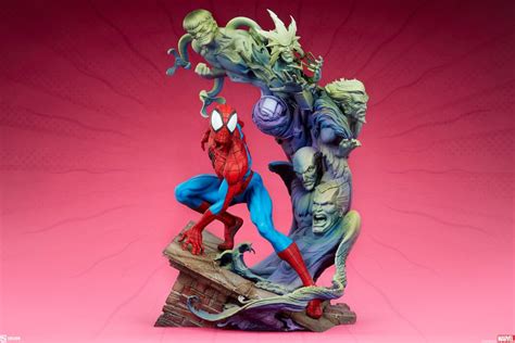 Spiderman Spider Man Marvel Premium Format Statue By Sideshow Collectibles