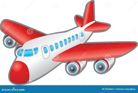 Aeroplane Cartoon Vector | CartoonDealer.com #27710775