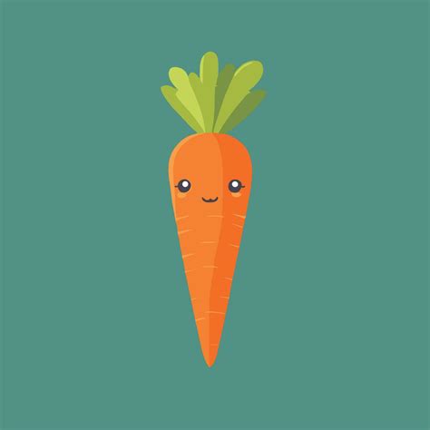 Cute Carrot Cartoon Drawing 36706695 Vector Art At Vecteezy