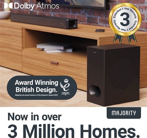 Buy Majority Sierra Dolby Atmos Soundbar With Wireless Subwoofer