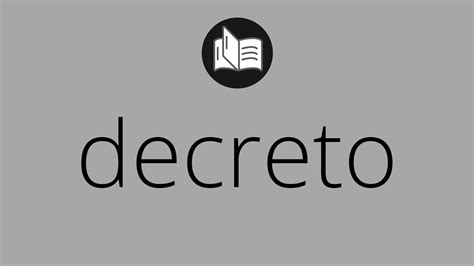 Que significa DECRETO decreto SIGNIFICADO decreto DEFINICIÓN Que