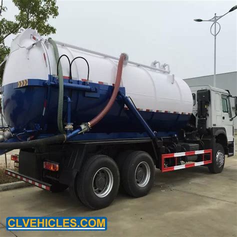 Sinotruk Howo Hp M Vacuum Septic Sewage Suction Truck China