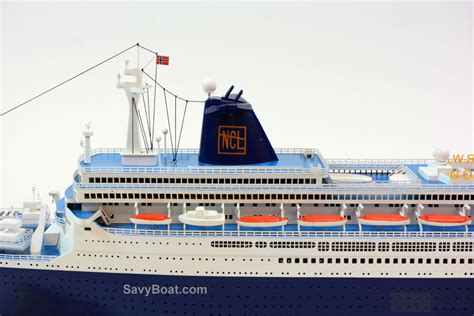 SS Norway Cruise Ship 40" - Handmade Ocean Liner Model Ship