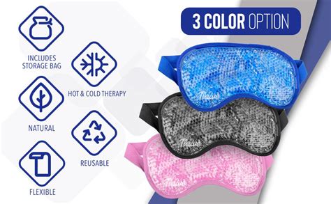 Amazon Thrive Gel Bead Hot And Cold Eye Masks Reusable Gel Bead