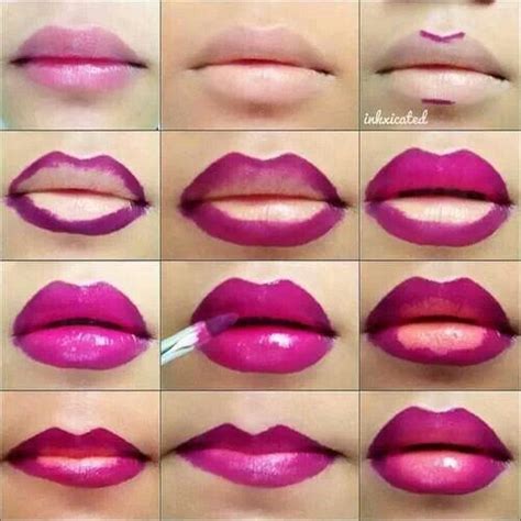 Labial Fucsia Lip Makeup Tutorial Lipstick Tutorial Lipstick