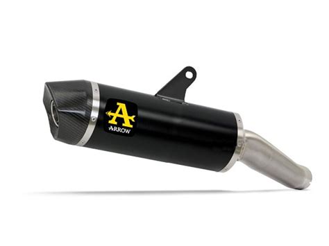 Akn Arrow Silencer Indy Race Aluminum Dark Honda Xl Transalp