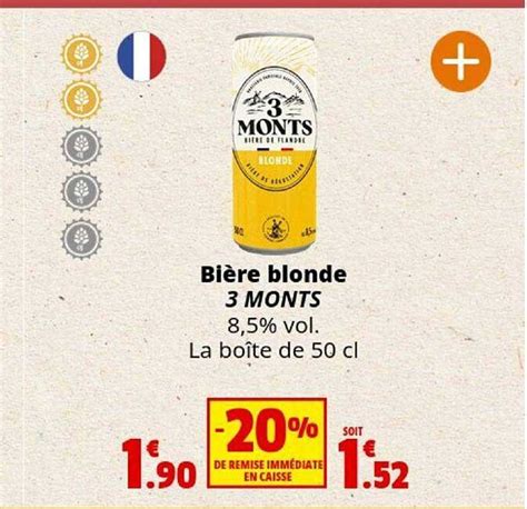 Promo Bi Re Blonde Monts Chez Coccinelle Supermarch Icatalogue Fr