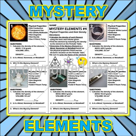 Elements Of A Mystery Worksheet