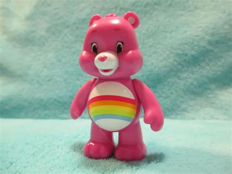 Just Play Care Bears Pink Cheer Bear Posable Pvc Action Figure Toy