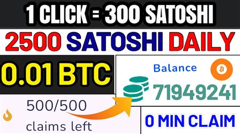 FREE BITCOIN FAUCET TO EARN 2500 SATOSHI 0 MIN CLAIM 0 01 BTC FREE