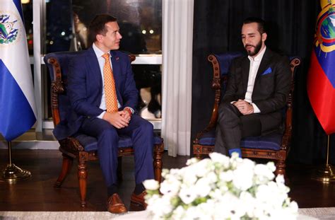 Daniel Noboa y Nayib Bukele El presidente de Ecuador mantuvo reunión